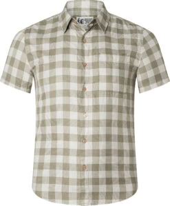 Marmot Aerobora Novelty SS Shirt Men, Beige/groen