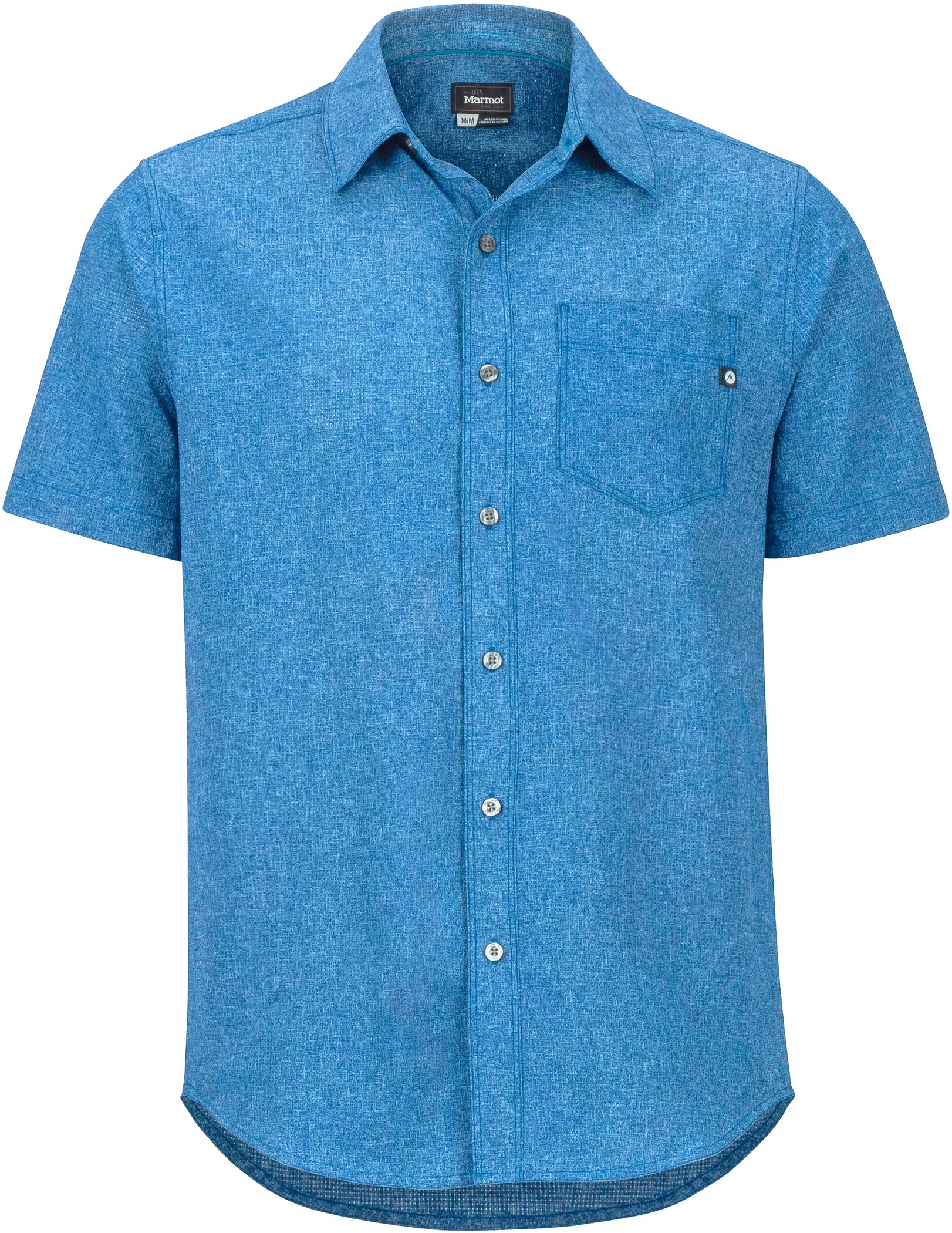 Marmot Aerobora Blouse Korte Mouwen Heren, Blauw 3 Marmot Aerobora Blouse Korte Mouwen Heren, Blauw