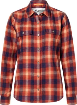 Marmot Fairfax Midweight Flannel LS Shirt Dames, Rood/blauw