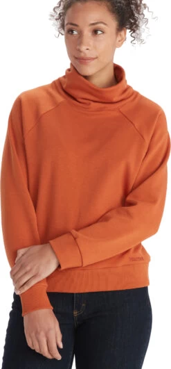 Marmot Rowan Trechterhals Pullover Dames, Oranje