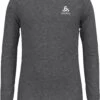 Odlo Active Warm Plus Top Ronde Hals L/S Kinderen, Grijs -Sport- En Outdoorkleding odlo active warm eco top crew neck l s kids odlo steel grey melange 1