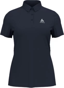 Odlo Cardada Poloshirt S/S Dames, Blauw