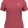 Odlo Cardada Poloshirt S/S Dames, Rood -Sport- En Outdoorkleding odlo cardada polo shirt s s women holly berry 1