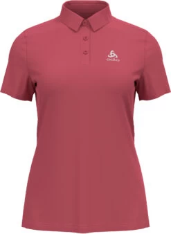 Odlo Cardada Poloshirt S/S Dames, Rood