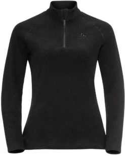 Odlo Rigi Midlayer 1/2 Zip Dames, Zwart