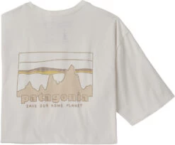 Patagonia 73 Skyline Organic T-Shirt Men, Wit
