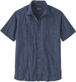 Patagonia Back Step SS Shirt Men, Blauw