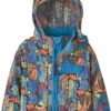 Patagonia Baggies Jacket Kids, Blauw/bont -Sport- En Outdoorkleding patagonia baggies jacket kids joy pitch blue 1