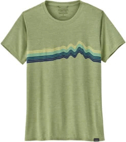 Patagonia Cap Cool Daily Graphic T-Shirt Lands Women, Groen