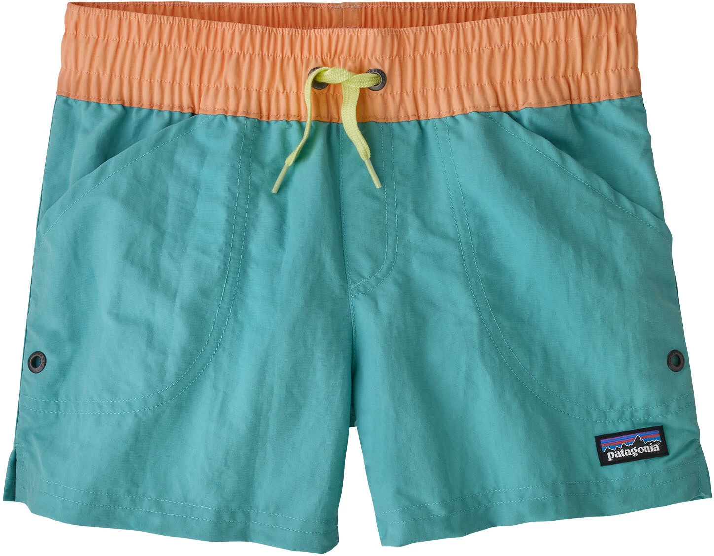 Patagonia Costa Rica Baggies Korte Broek Meisjes, Petrol/oranje 3 Patagonia Costa Rica Baggies Korte Broek Meisjes, Petrol/oranje