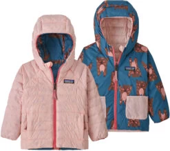 Patagonia Down Sweater Omkeerbare Hoody Kinderen, Bont