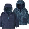 Patagonia Down Sweater Omkeerbare Hoody Kinderen, Blauw -Sport- En Outdoorkleding patagonia down sweater reversible hoody kids blue watl 1
