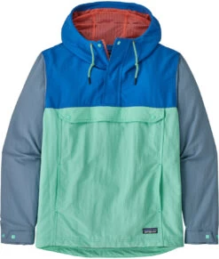 Patagonia Isthmus Anorak Men, Blauw/groen
