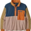 Patagonia Microdini Trui Met Halve Rits Kinderen, Bont -Sport- En Outdoorkleding patagonia microdini half zip pullover kids brown patn 1