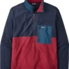 Patagonia Microdini Trui Met Halve Rits Heren, Blauw/rood -Sport- En Outdoorkleding patagonia microdini half zip pullover men red wax 1