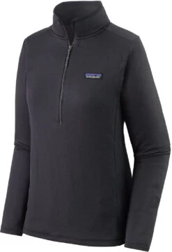 Patagonia R1 Daily Zip Neck Pullover Women, Zwart