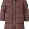 Patagonia Silent Lange Donzen Parka Dames, Bruin -Sport- En Outdoorkleding patagonia silent long down parka women brown dubn 1