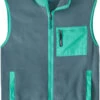 Patagonia Synchilla Vest Heren, Grijs/turquoise