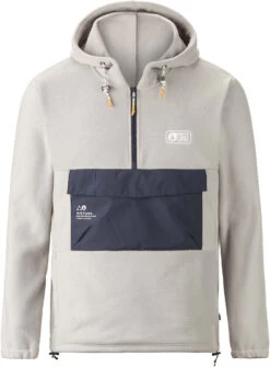 Picture Edelson 1/4 Zip Fleece Hoodie Heren, Grijs