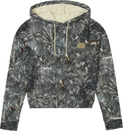 Picture Neris Crop Hoodie Dames, Grijs/groen