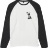 Picture Pearce LS Tee Heren, Wit/zwart -Sport- En Outdoorkleding picture pearce ls tee men white 1