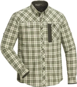 Pinewood Wolf Insect-Safe Shirt Heren, Groen/bruin