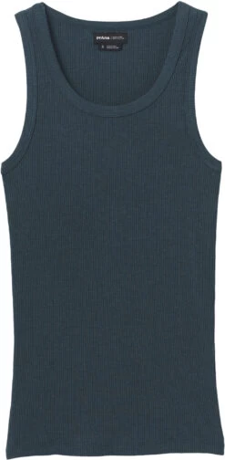 Prana Foundation Rib Tanktop Dames, Petrol