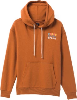 Prana Organic Graphic Hoodie Dames, Bruin