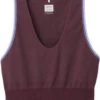 Prana Sopra Seamless Crop Top Dames, Rood -Sport- En Outdoorkleding prana sopra seamless crop top women rich cocoa 1