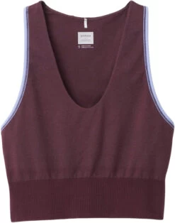 Prana Sopra Seamless Crop Top Dames, Rood