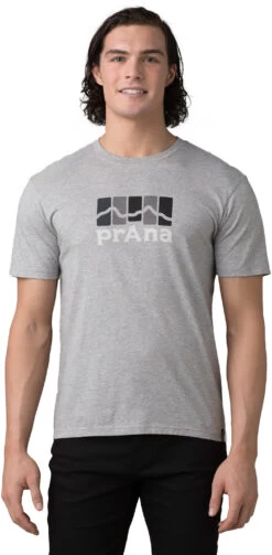 Prana Standard Mountain SS T-shirt Heren, Grijs