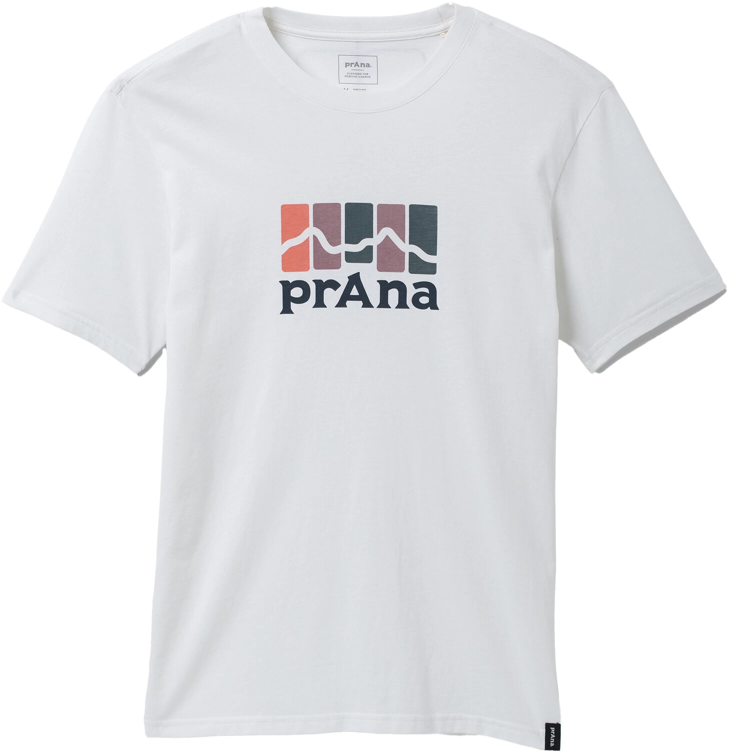 Prana Standard Mountain SS T-shirt Heren, Wit 3 Prana Standard Mountain SS T-shirt Heren, Wit