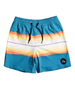Quiksilver Resin Tint 14" Volley Shorts Jongeren, Blauw/wit