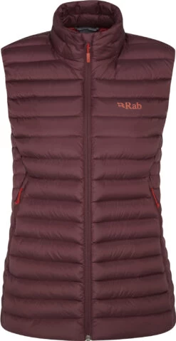 Rab Microlight Vest Women, Rood