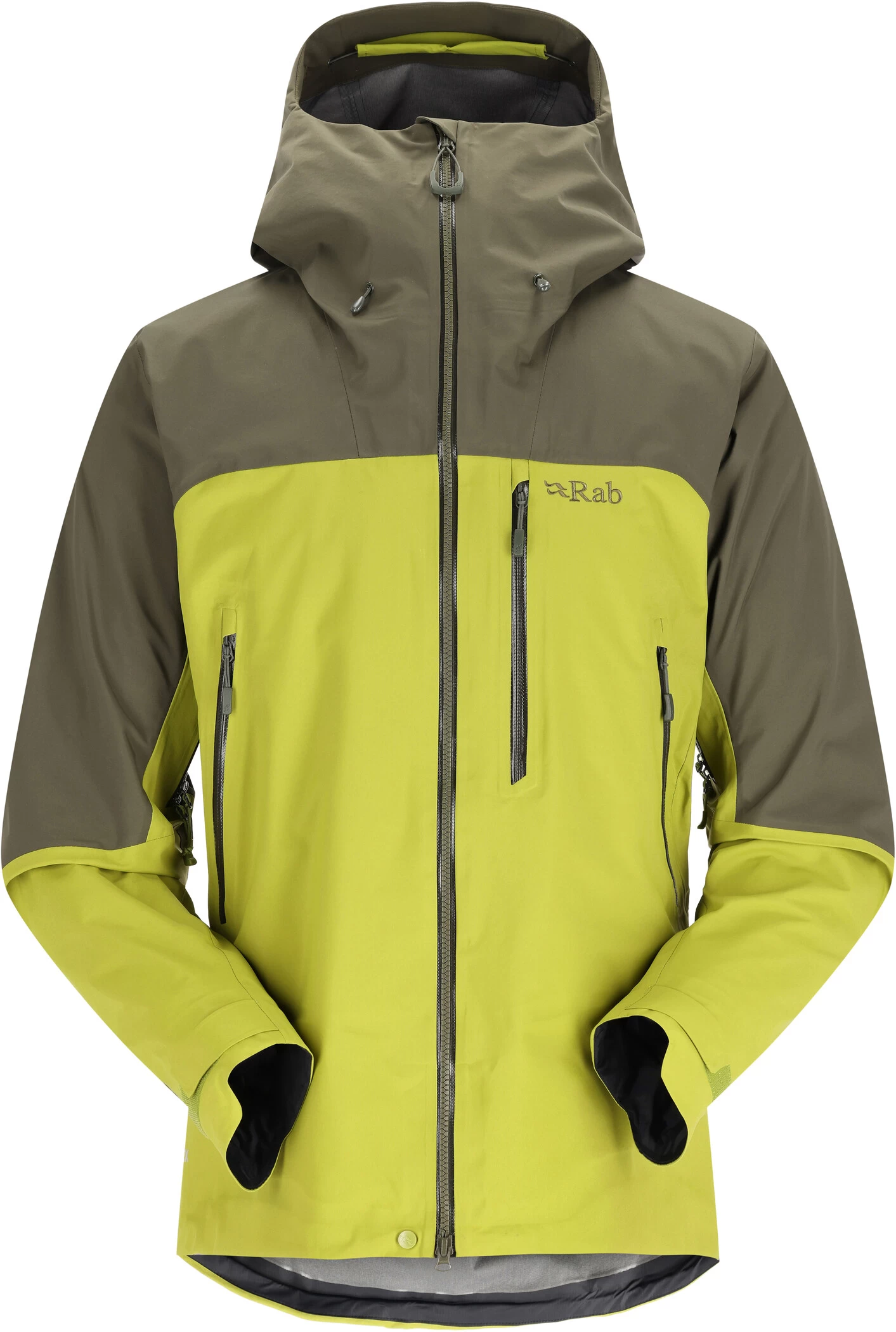 Rab Zanskar GTX Jas Heren, Geel/bruin 3 Rab Zanskar GTX Jas Heren, Geel/bruin