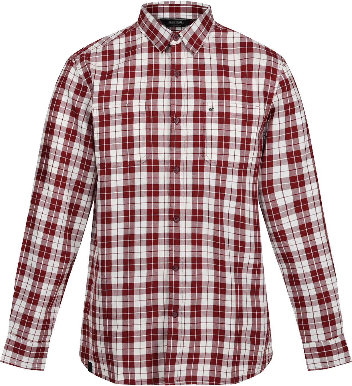 Regatta Lance LS Shirt Heren, Rood/wit 3 Regatta Lance LS Shirt Heren, Rood/wit