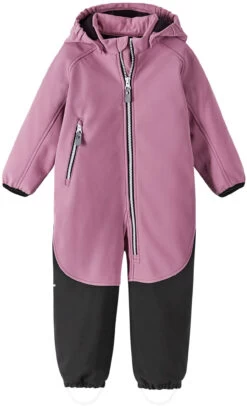 Reima Mjosa Softshell Overall Kids, Roze/zwart