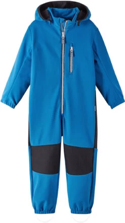 Reima Nurmes Softshell Overall Kinderen, Blauw/zwart