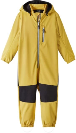 Reima Nurmes Softshell Overall Kinderen, Geel/zwart