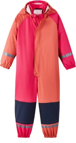 Reima Roiske Rain Overall Kids, Rood/oranje