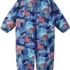 Reima Toppila Reimatec Overall Kids, Blauw/bont -Sport- En Outdoorkleding reima toppila reimatec overall kids cool blue 1