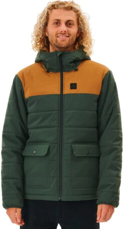 Rip Curl Anti Series Ridge Jas Heren, Groen/oranje