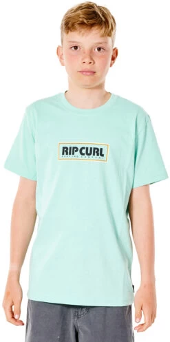 Rip Curl Big Mumma Icon SS Shirt Jongens, Turquoise