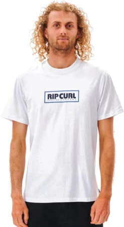 Rip Curl Big Mumma Icon Tee Heren, Wit