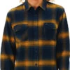 Rip Curl Count Flanellen Shirt Heren, Blauw/geel -Sport- En Outdoorkleding rip curl count flannel shirt men gold 1