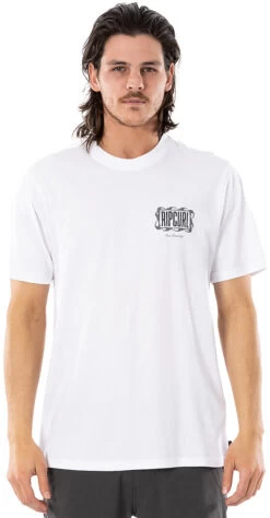 Rip Curl Mind Wave Logo Tee Heren, Wit
