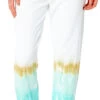 Rip Curl Sun Drenched Spoorbroek Dames, Wit/turquoise -Sport- En Outdoorkleding rip curl sun drenched track pants women turquoise 1