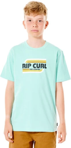 Rip Curl Surf Revival Yeh Mumma SS Shirt Jongens, Turquoise