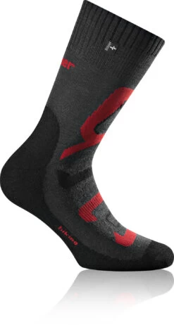 Rohner Hiking Sokken, Grijs/rood
