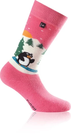 Rohner Pinguin Sokken Kinderen, Roze
